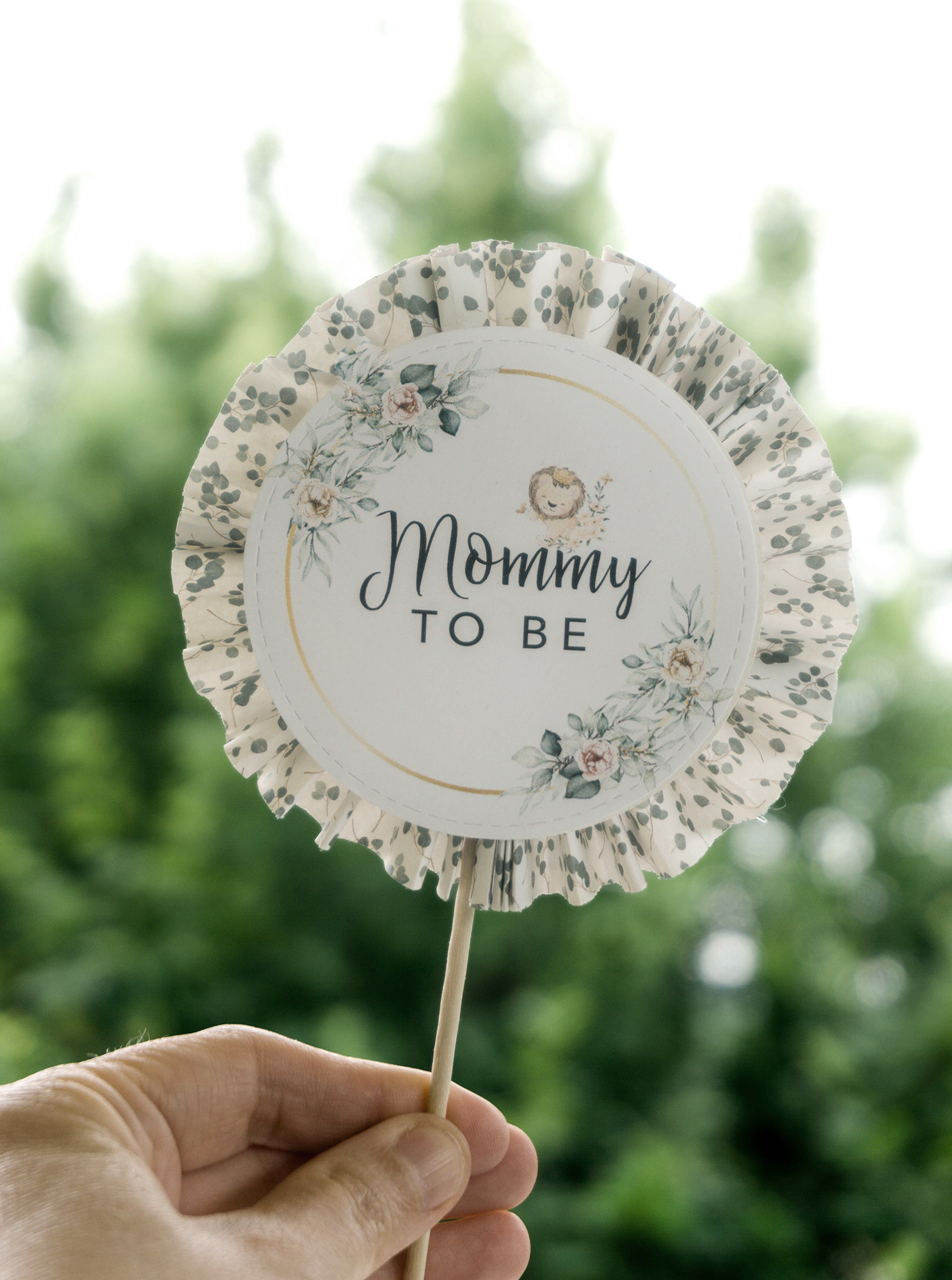 Photobooth 'Mommy to be' bei einer Babyparty mit lustigen Accessoires