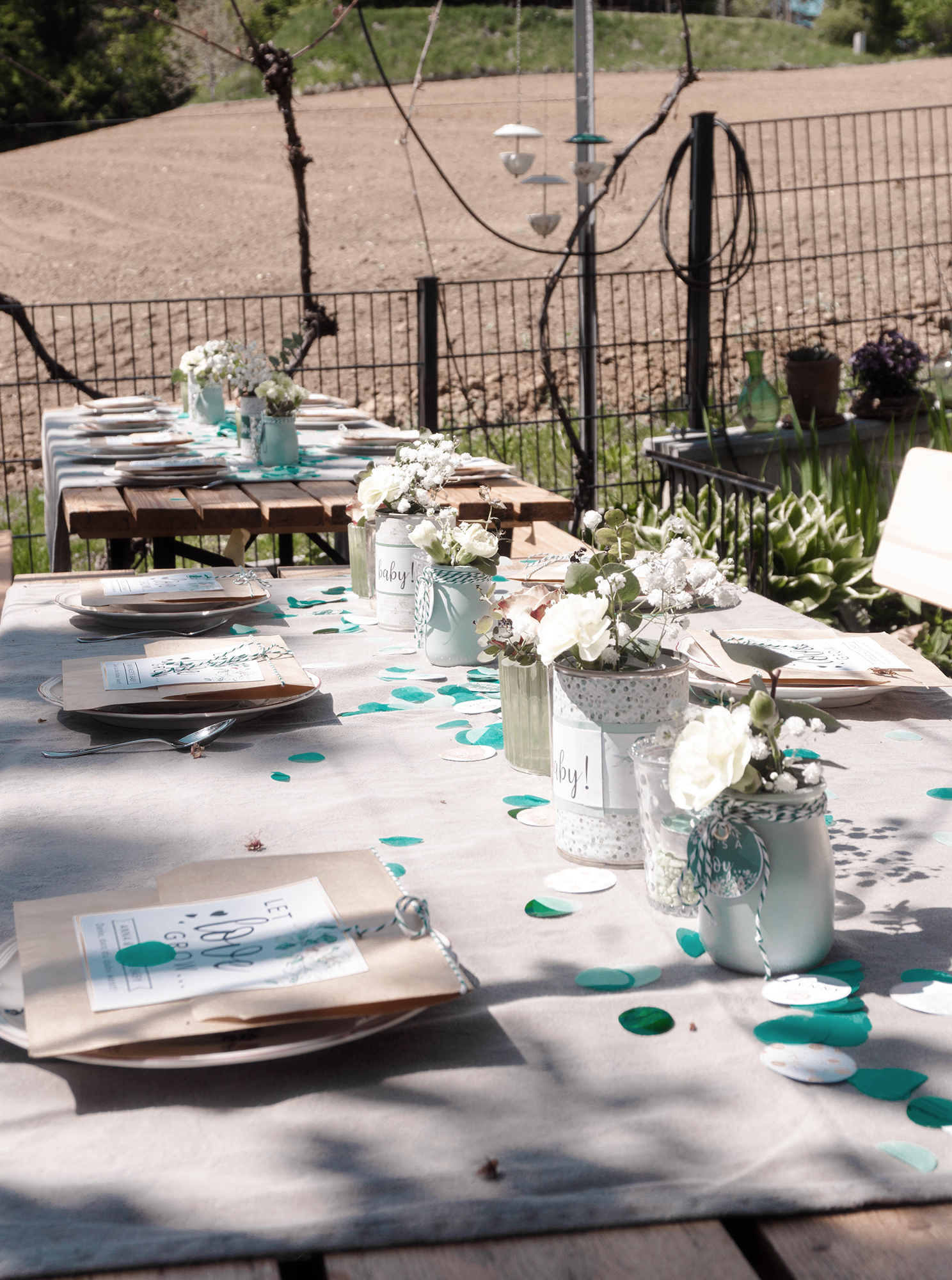 Gartenparty-Deko für eine unvergessliche Babyshower