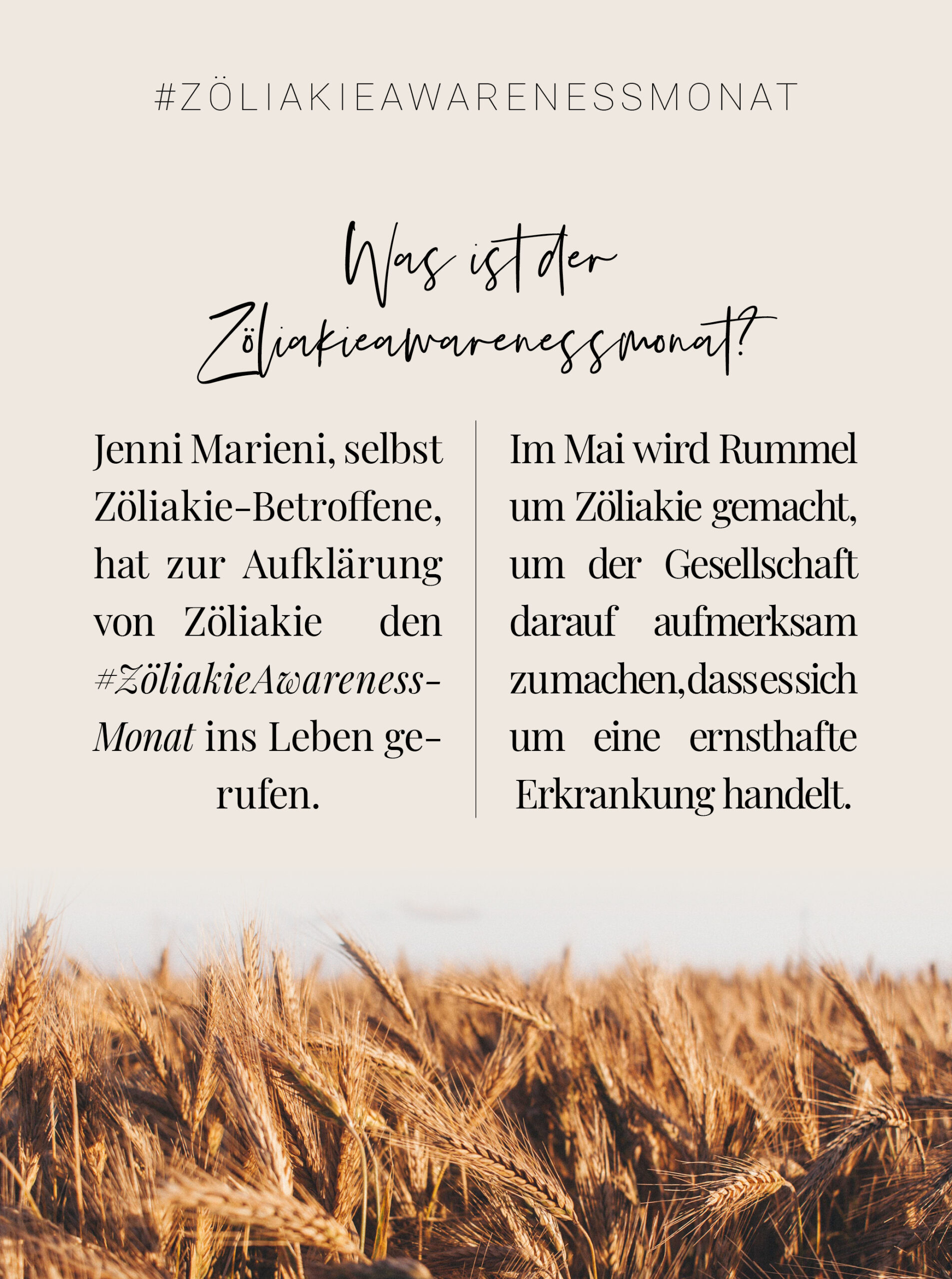 Bild zum Zöliakie Awareness Monat: Was ist das?