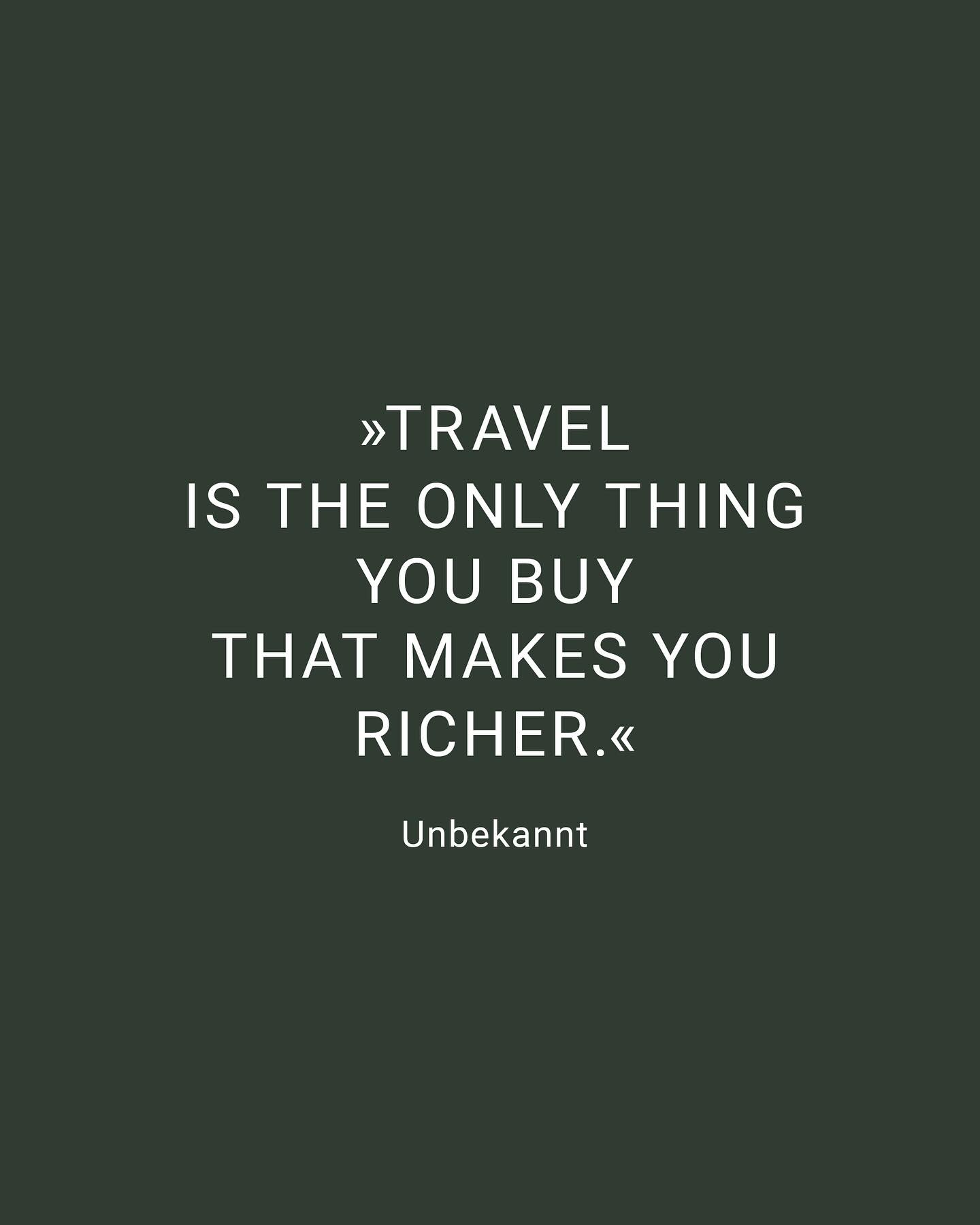 Reisen schmeckt nach Freiheit – nach neuen Perspektiven, Erfahrungen und Learnings. ✨ Die ganze Welt ist wie ein einziges Museum, und für manche von uns ist genau dieses Entdecken die schönste Therapie.

Raus aus dem Alltag. Raus aus Routinen. Raus aus der Komfortzone. Selbst die schwierigsten Momente auf Reisen verwandeln sich irgendwann in Erinnerungen, über die wir später lachen können.

Zwischen »Reisen« und »Urlaub machen« liegen Welten. Urlaub ist am Strand liegen und abschalten. (Frage: Schaltet man dabei wirklich ab?!) 
Reisen hingegen bedeutet: eintauchen, neue Kulturen erleben, neue Menschen treffen und aus ihren Sichtweisen lernen. Genau deshalb trifft dieses Zitat so ins Herz. Denn wenn man eine Reise bucht, zahlt man zwar für Anreise und Unterkunft – doch das, was man unterwegs entdeckt, ist unbezahlbar.

Und manchmal heißt Reisen auch: loslassen. Von dem, was nicht mehr passt, nicht möglich ist oder einfach nicht mehr stimmig. 

#reisenfürdieseele #reisenmitgefühl #reiseglück #reisenisttherapie #reiseinspiration #soulfultravel #soulfuljourney #heartfultravel #travelwithsoul #travelwithheart #femaleplaces #frauenunterwegs #solotravelwomen #femaletravelers #womenwhotravel #shetravels #wanderlust #wanderlustvibes #traveldiaries #travelinspo #travelmoments #travelmemories #discoverwithlove #storytellingtravel #glutenfreetravel @female.places @supaglutenfree