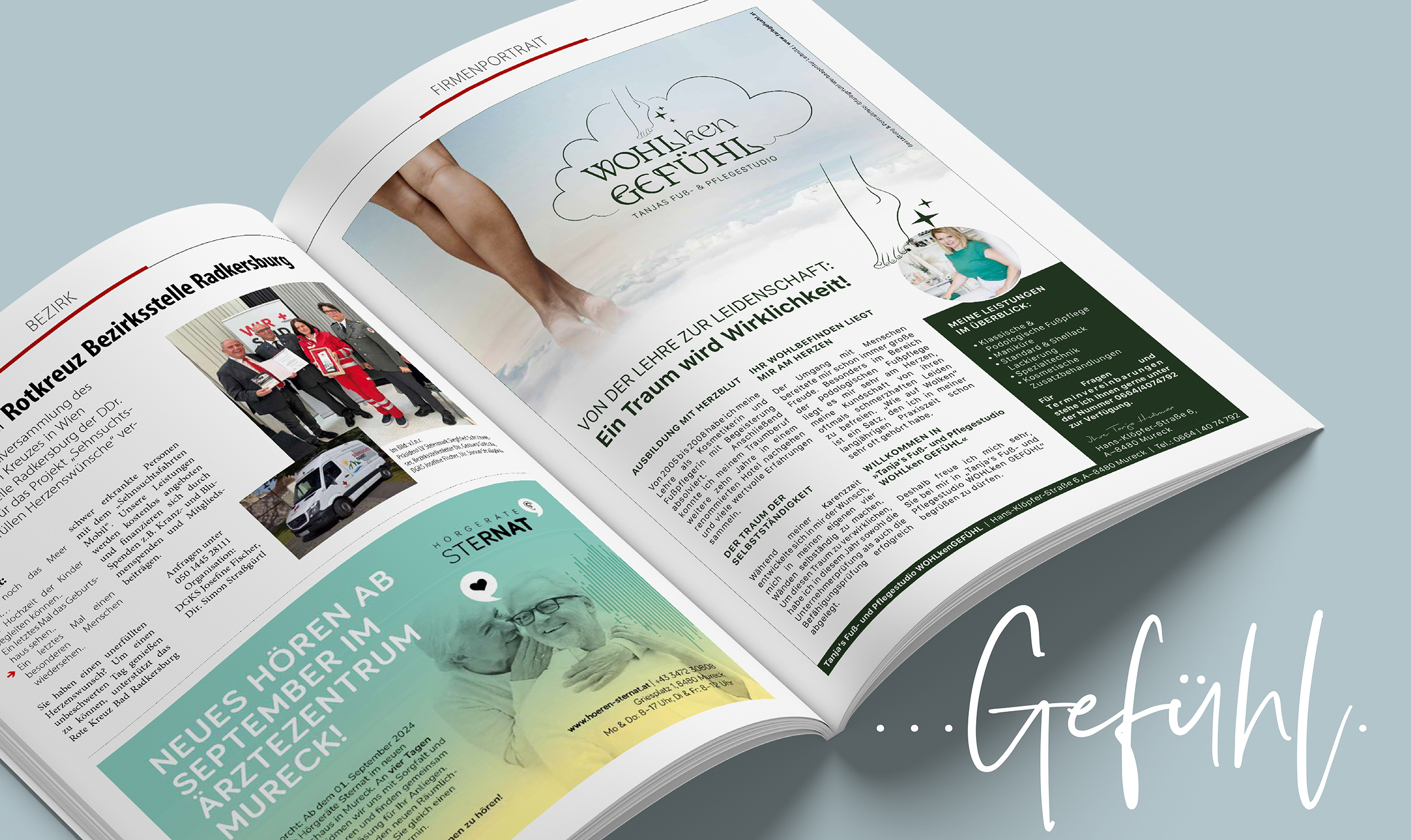 Firmenporträt von WOHLkenGEFÜHL im Magazin